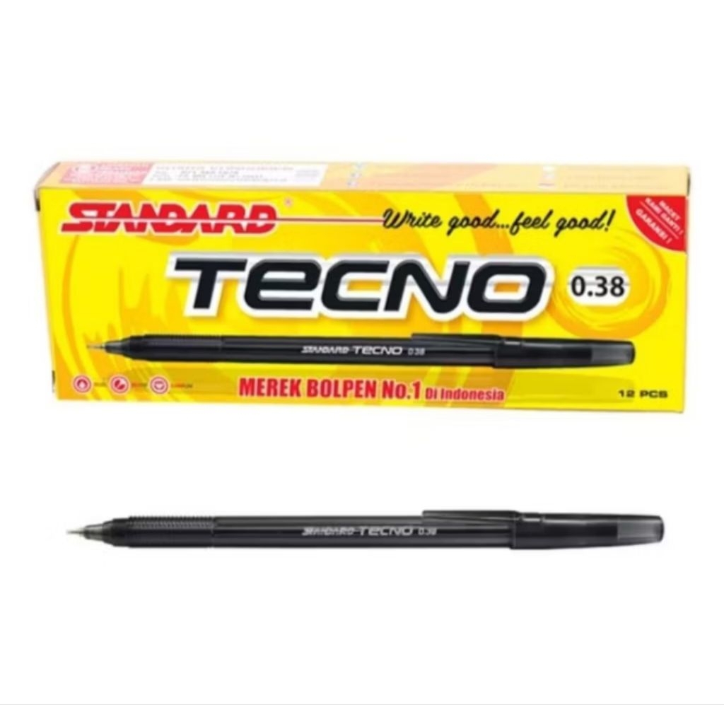

Pulpen Standard Tecno Ballpen 0.38mm Harga 12 Pcs