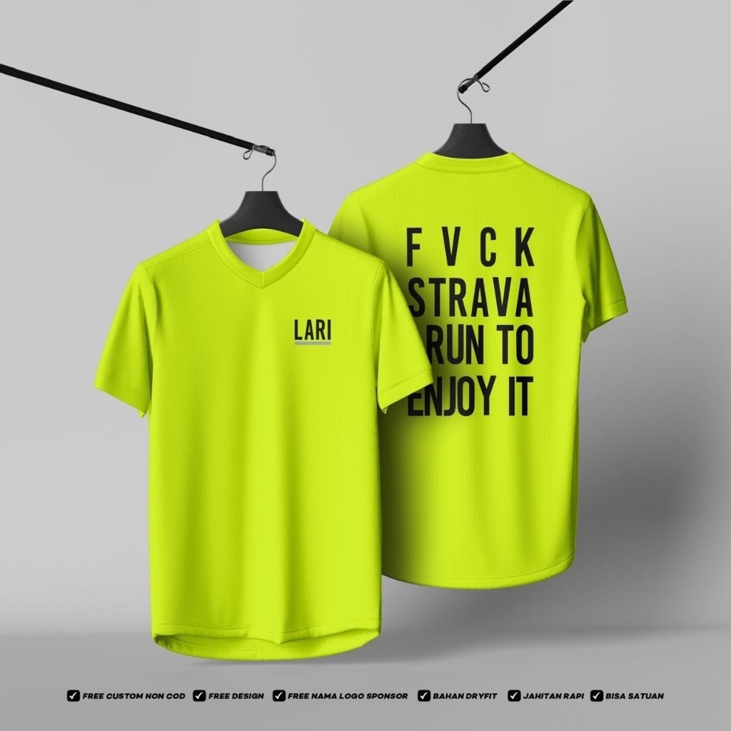 JERSEY RUNNING FVCK STRAVA NEW/JERSEY LARI STRAVA TERBARU FREE CUSTOM