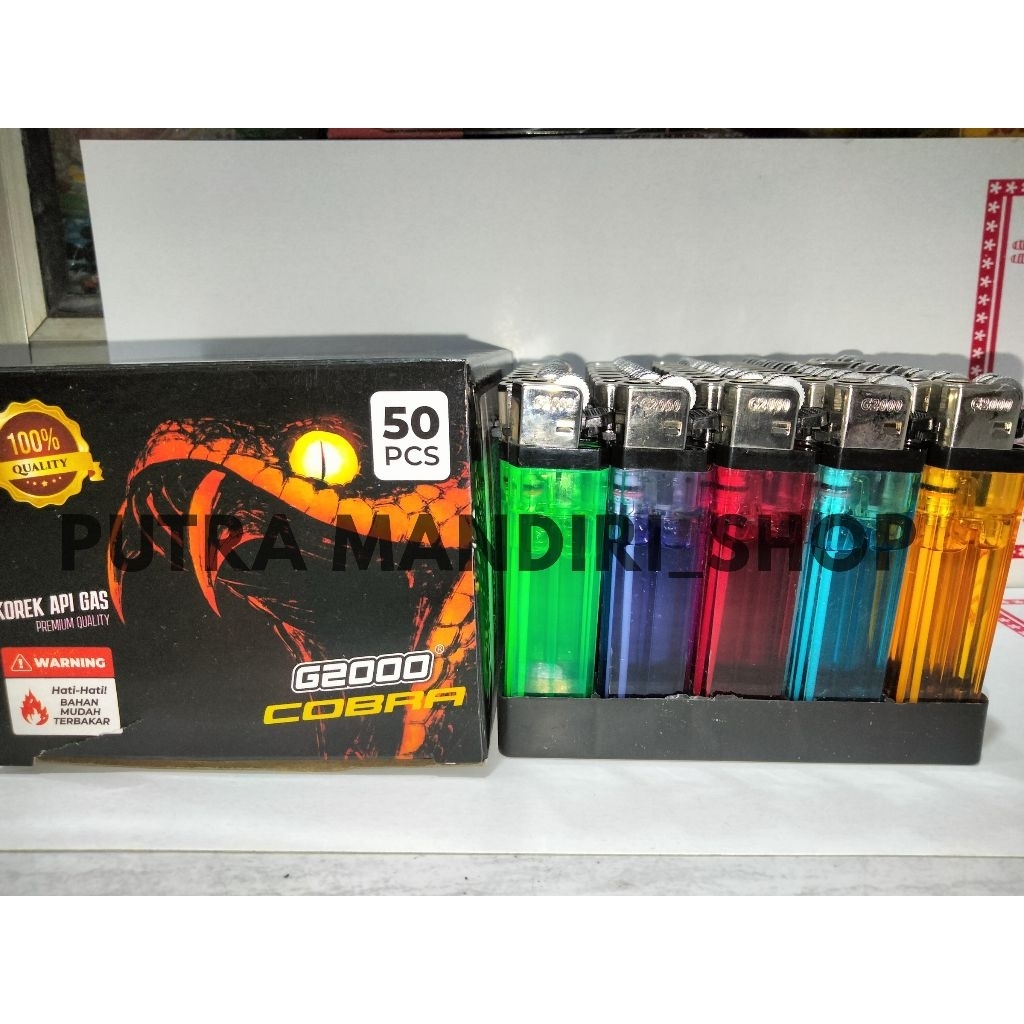 Korek model Tokai merek G2000 Cobra isi 50 pcs