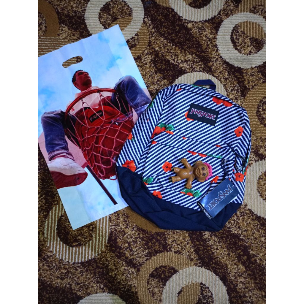 Tas Jansport Motif Bunga Original