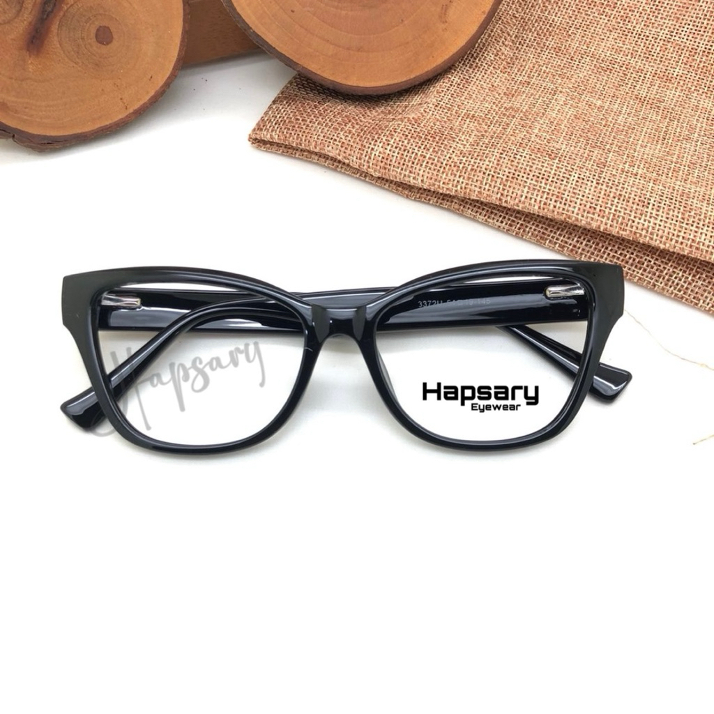 Frame Kacamata Wanita Anti Radiasi Minus Cylinder dan Normal 3372 Paket Lensa Blueray Photocromic da