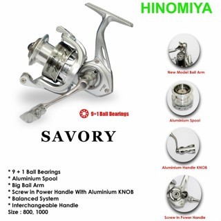Reel Pancing HINOMIYA SAVORY (POWER HANDLE) 1000