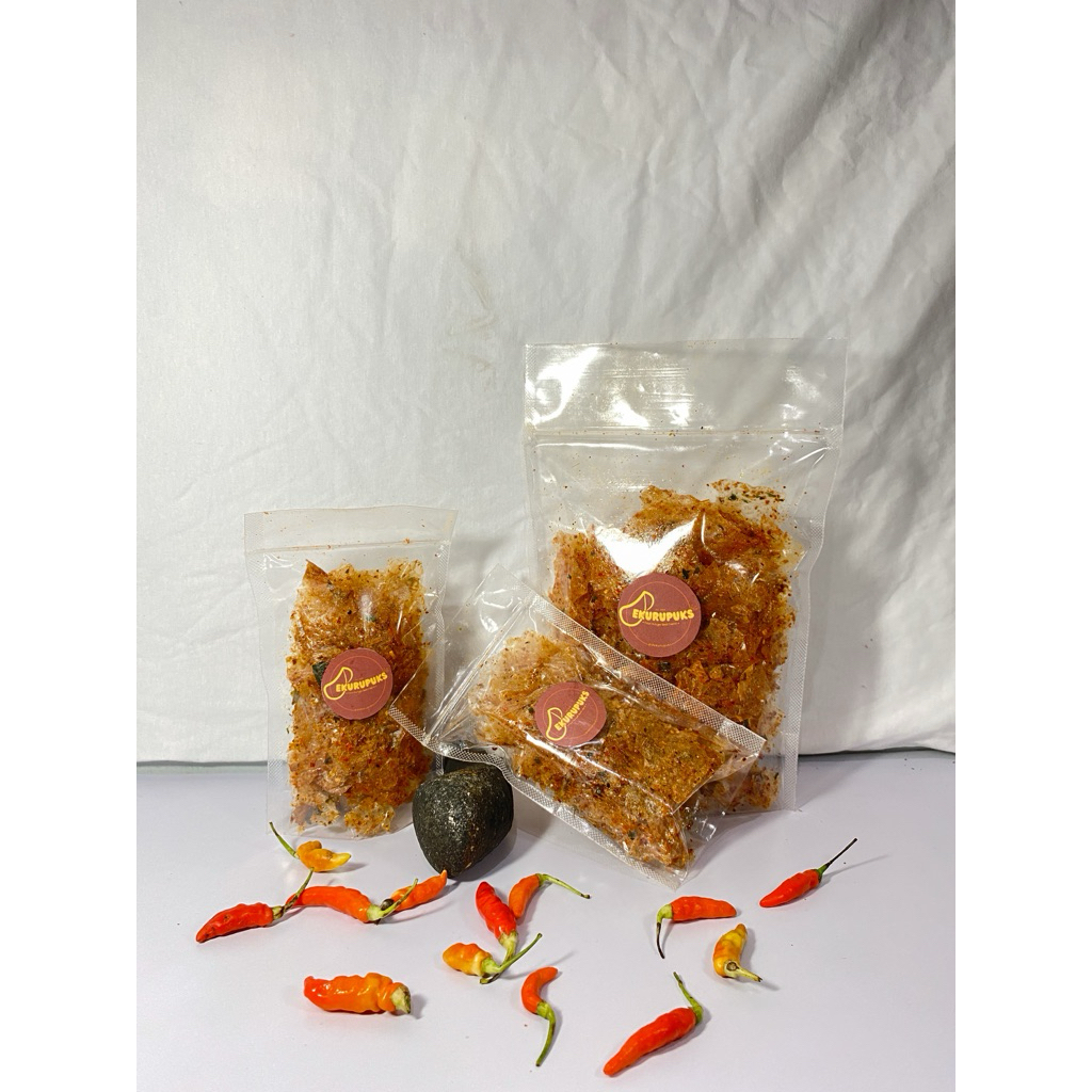 

Dekurupuks Keripik Kaca Pedas Makanan Nyemil Murah - 100gr