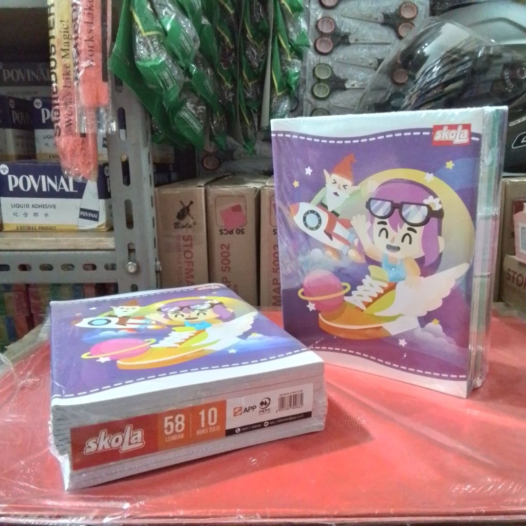 

SKOLA Buku Tulis 58 Lembar Isi 10 per pack | Buku Tulis Sekolah Murah Palembang