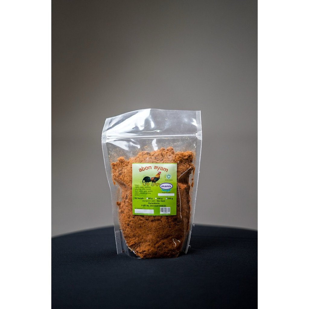 

Abon Ayam Cap Jago Ibu Heni Kemasan 250 gram