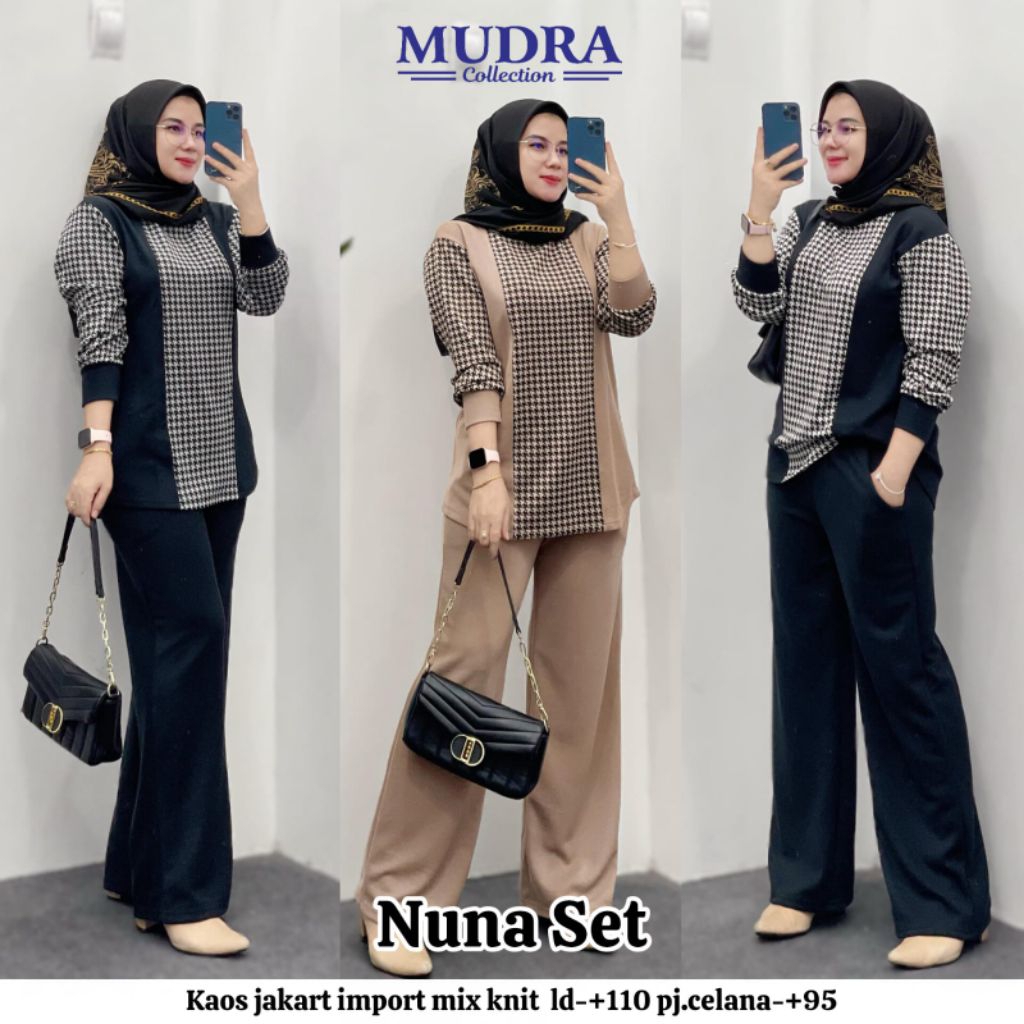 (SETELAN KNIT by MUDRA HIJAB) WEPI SET KNIT// NUMA SET KNIT by MUDRA HIJAB