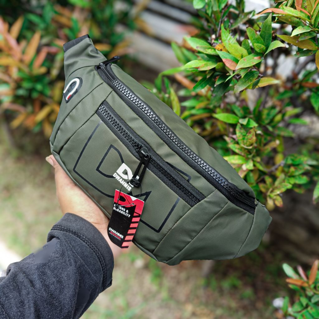 NEW WaistBag Pria Original DM Premium | Tas Selempang Pria Waterproof Distro Models