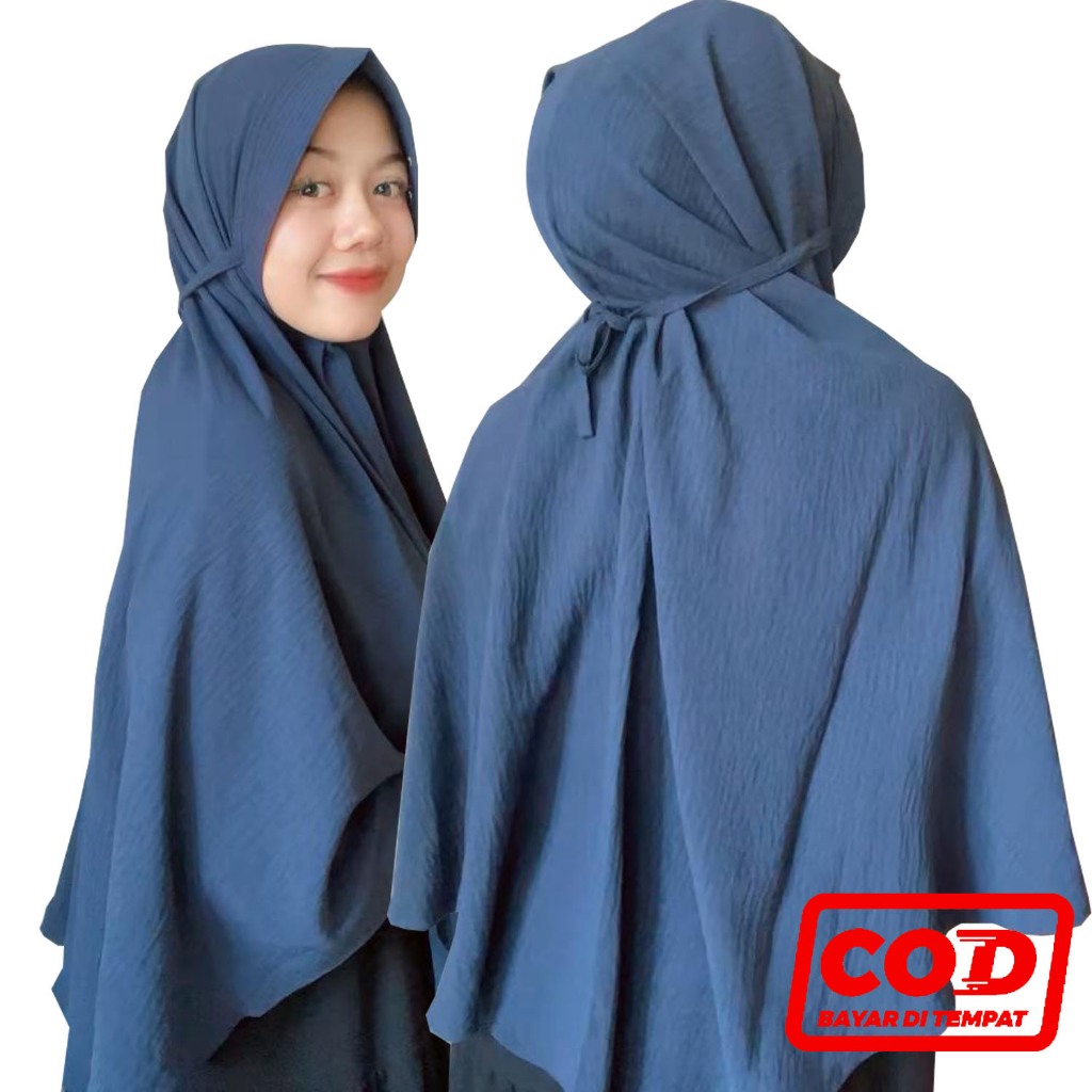 IRNA HIJAB Kerudung Instan Crinkle Tali & Pad – Hijab Crinkle Simple hijab instan crinkle jilbab cri