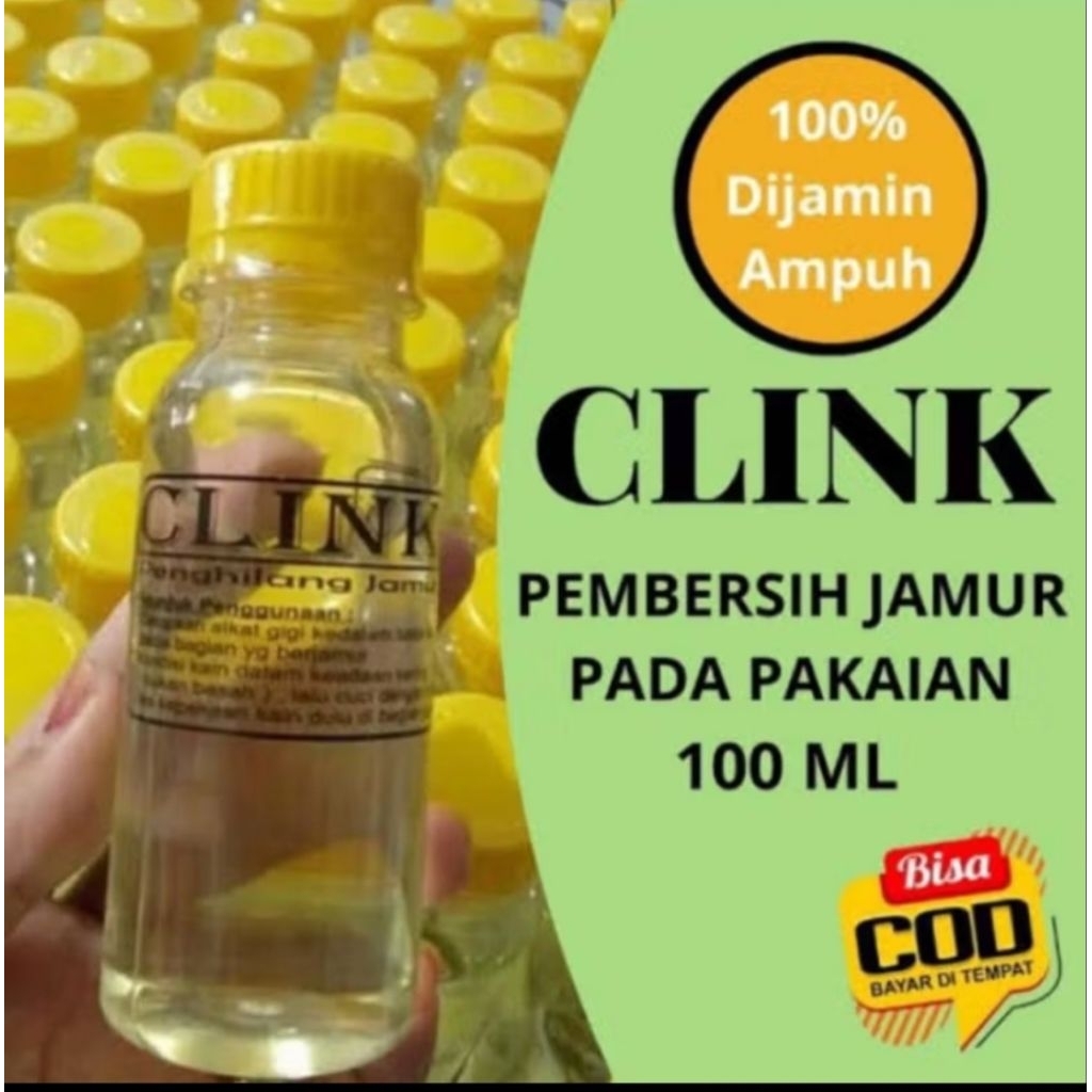 OBAT TAYUM PAKAIAN PALING AMPUH / CLINK PEMBERSIH JAMUR MEMBANDEL PADA PAKAIAN 100 ML
