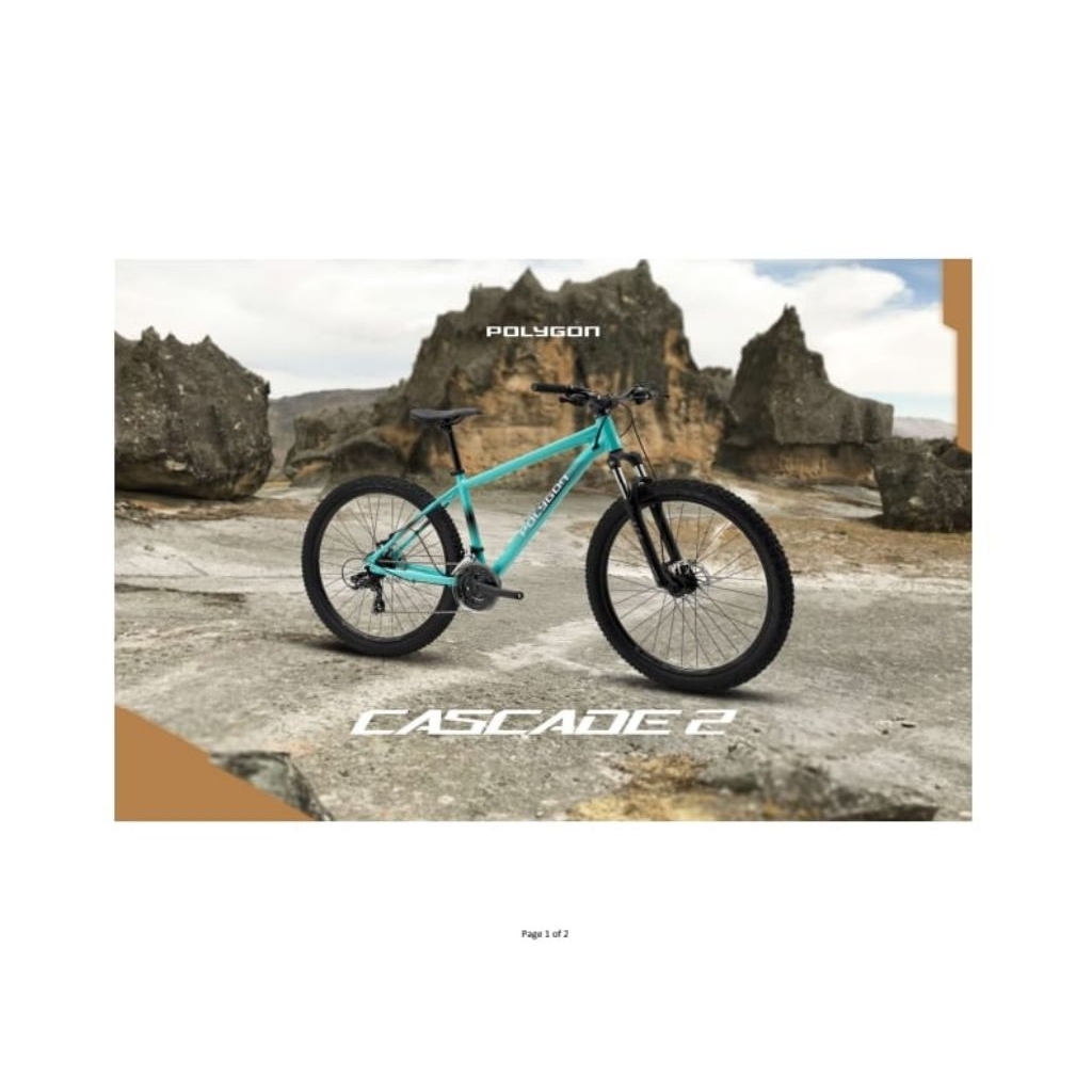Sepeda mtb 27,5 Polygon Cascade2 new 2025 3×7speedRoda 27,5mm