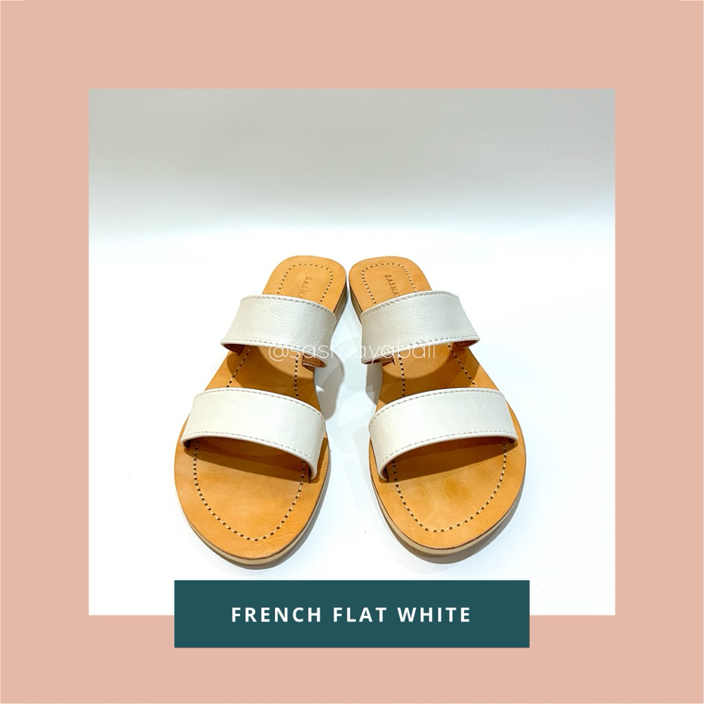 Sasmaya Bali Sandal Wanita Kulit Asli French