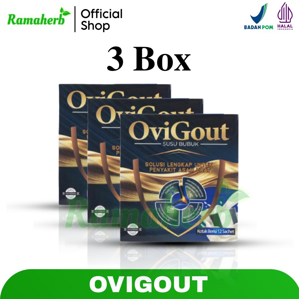

Ovigout Milk 3 Box Asli Original Susu Nyeri Sendi Asam Urat