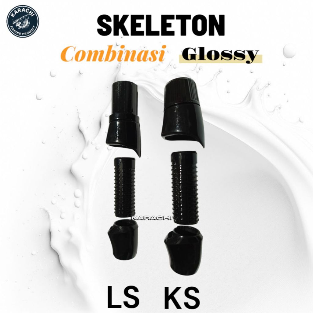 reel seat skeleton combi glossy / reelseat micro fishing / reel seat custom joran