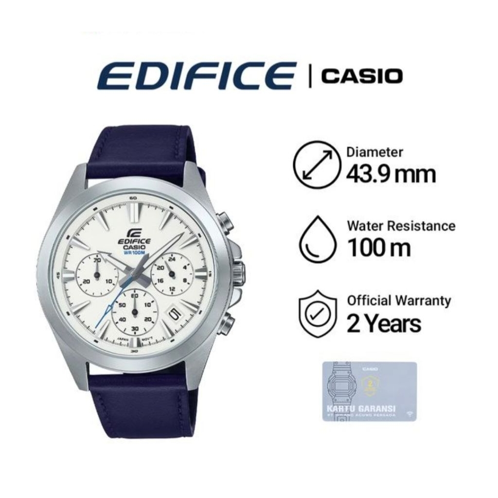 Casio Edifice EFV-630L-7A / EFV-630L-7AVUDF Jam Tangan Pria Original