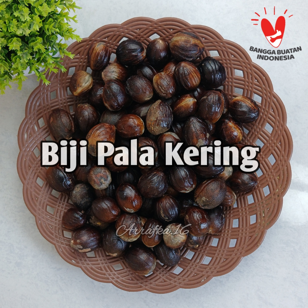 

Biji pala utuh kering berat 100 gram dan 200 gram rempah-rempah kualitas expor