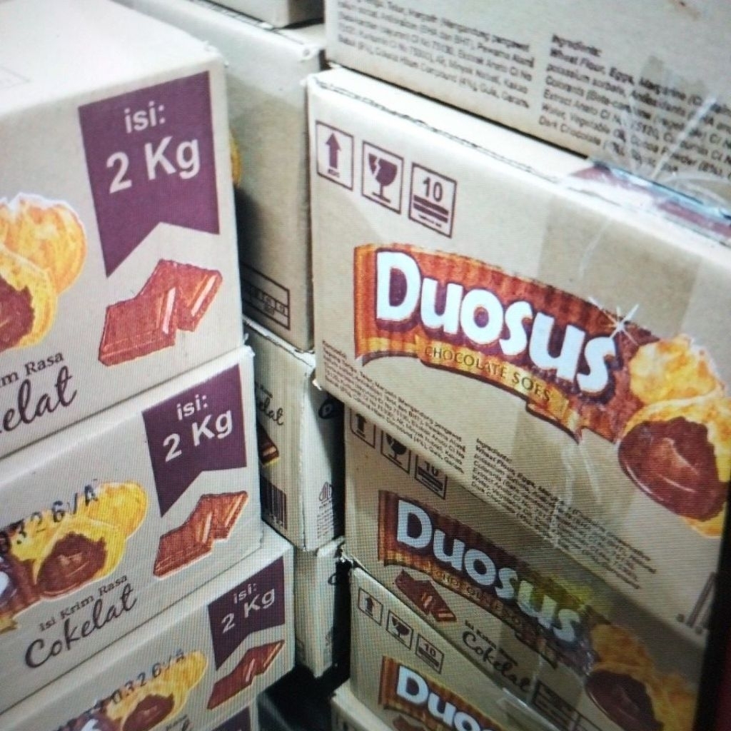 

[Termurah] Soes coklat isi 2kg | duosoes coklat|Wafer