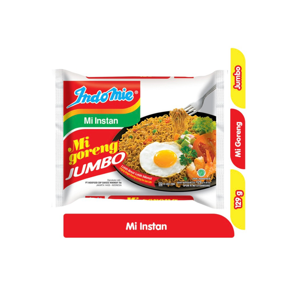 

INDOMIE INSTAN GORENG JUMBO 129 gram