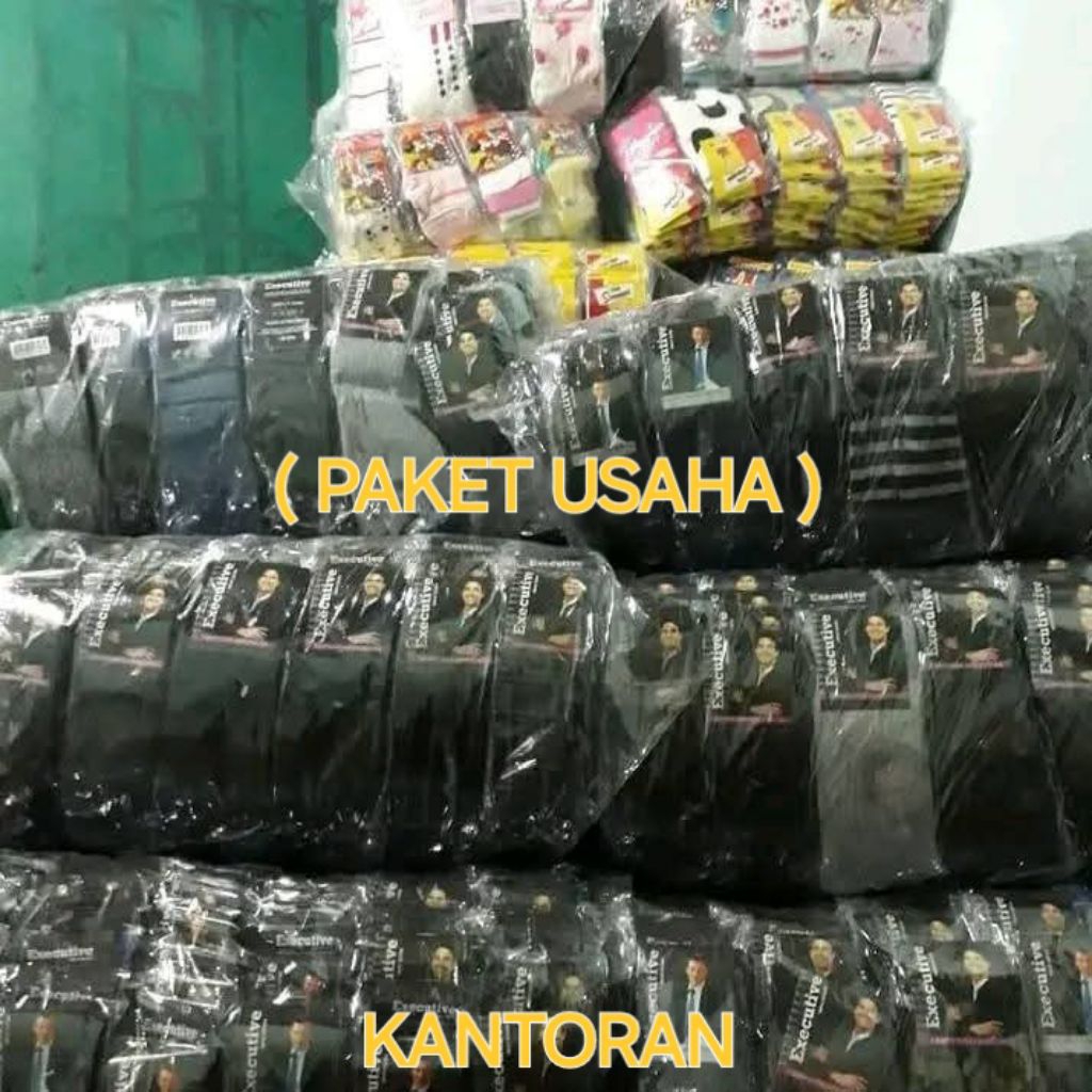 ( SATU BAL 120 PCS ) KAOS KAKI PRIA DEWASA, KANTORAN PANJANG || PAKET USAHA /120 PASANG