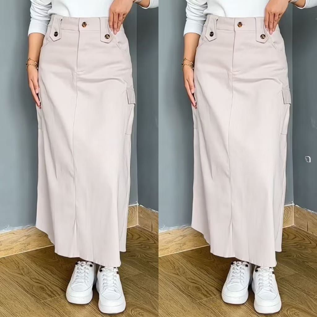 ROK MAYRA - BAWAHAN ROK PANJANG WANITA BAHAN KATUN TWILL PREMIUM ALLSIZE
