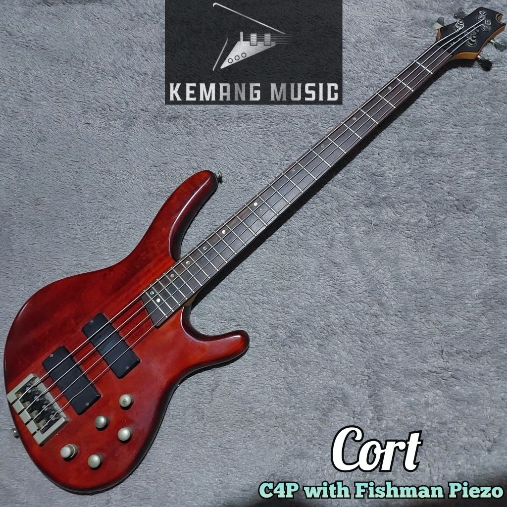 bass langka cort with fishman piezo bass bekas second original