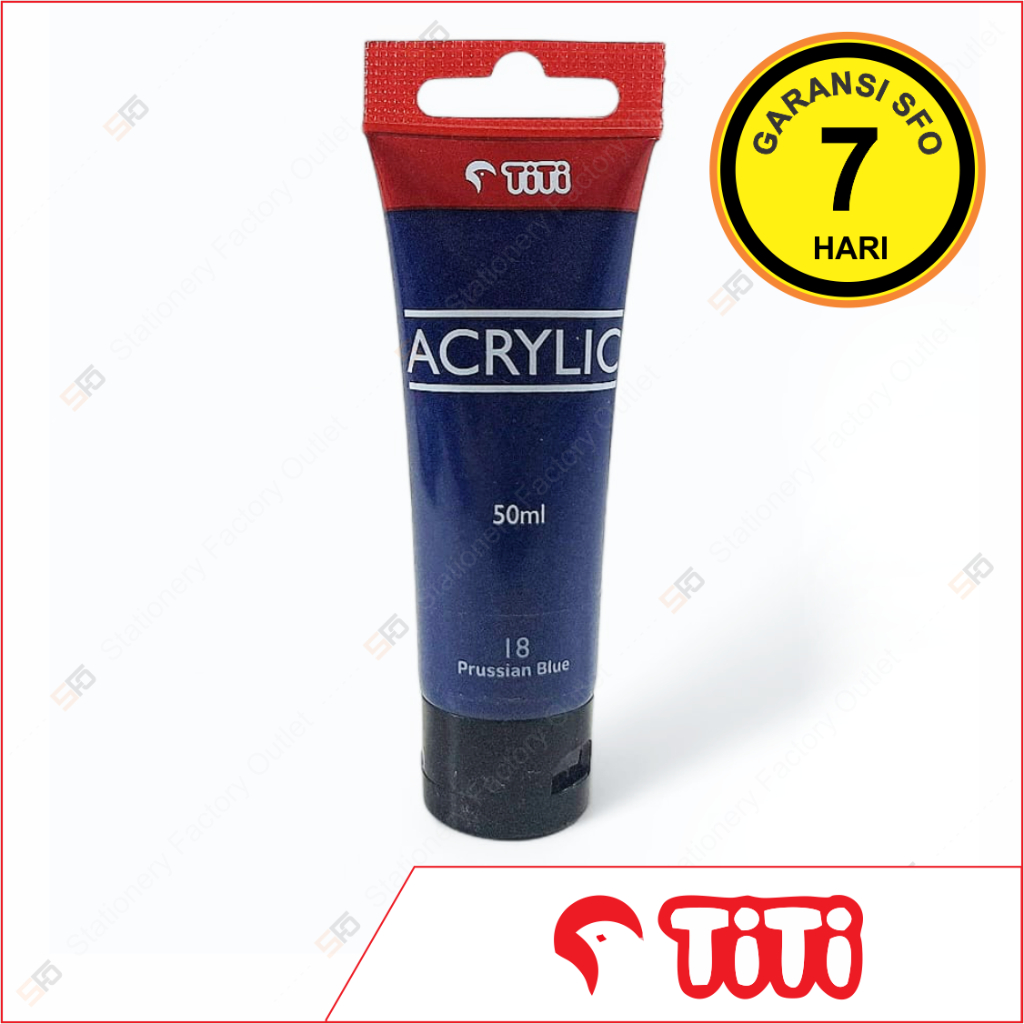 

Cat Acrylic Titi 50ml Satuan 18 - Prussian Blue - SFO Semarang Official