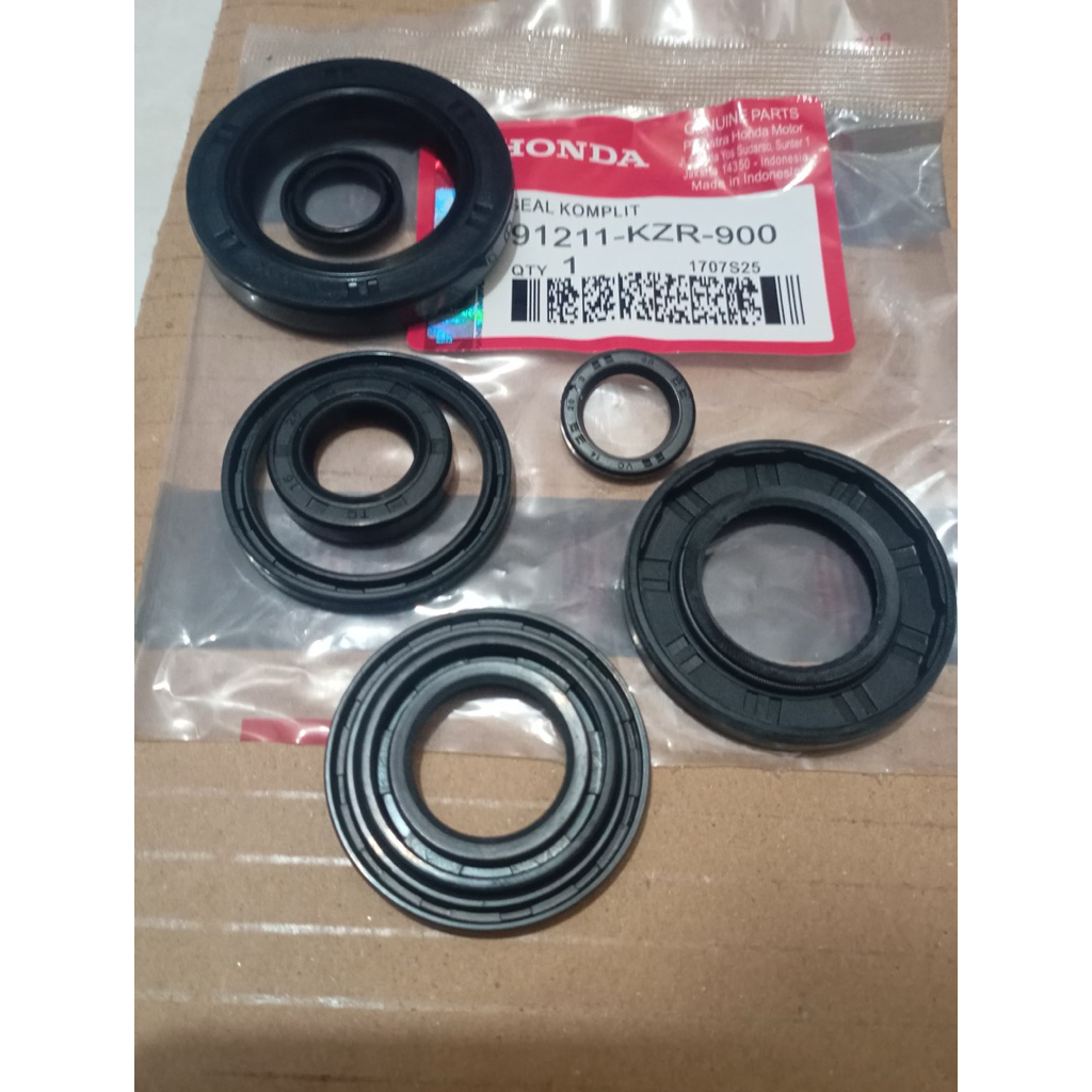 KZR Seal Komplit Motor Vario 125 FI F1 CBS Techno Old Lama New Sil Oil Sil Assy Lengkap Oil As Pully