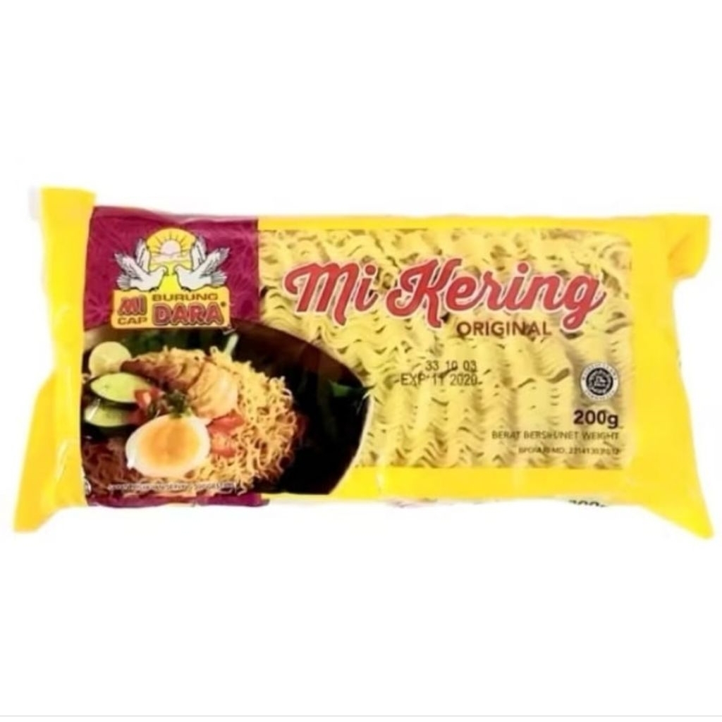 

Mie Burung Dara Mi Keriting Original 200g