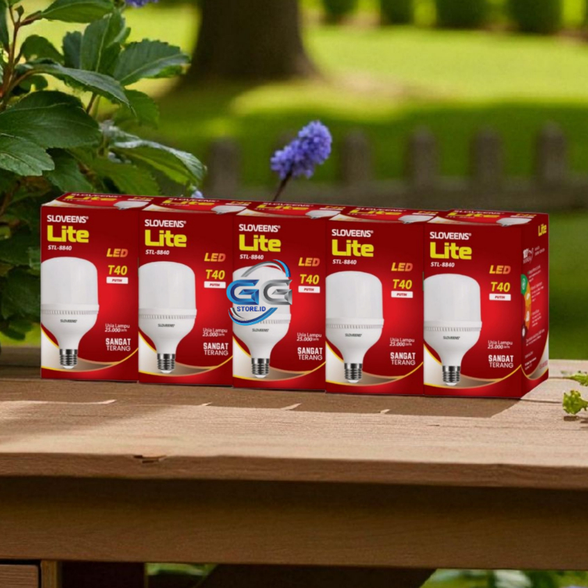 Paket 5 Pcs SLOVEENS Lite Lampu Bohlam LED 40 Watt / Isi 5 Pcs Lampu Sloveens Lite 40W
