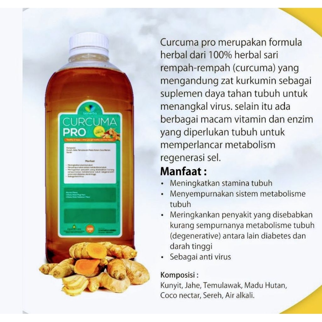 

Ratu hesty Bio herba Curcuma 500 ml