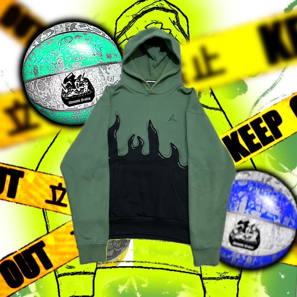 JORDAN FLAME REWORKED HOODIE