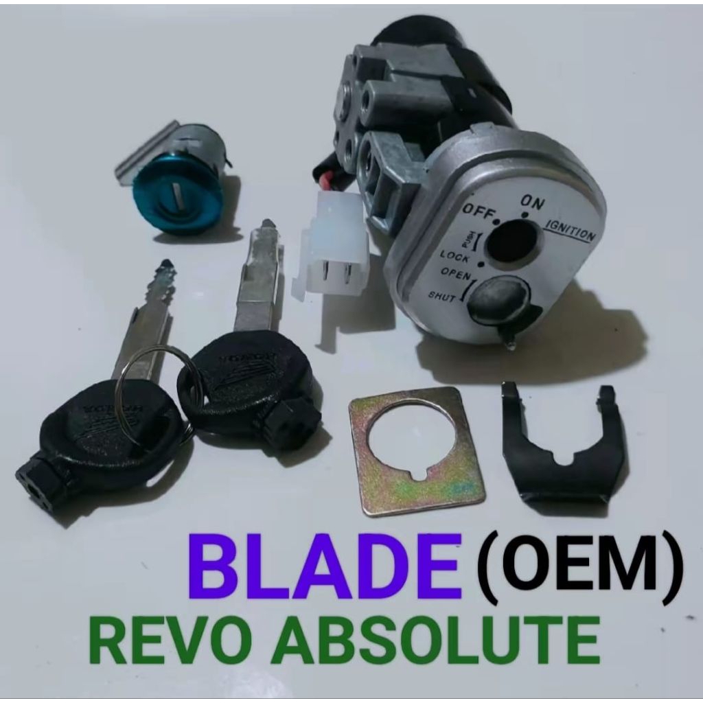 KUNCI KONTAK / KUNCI MOTOR SET ASSY BLADE / REVO ABSOLUTE (OEM)