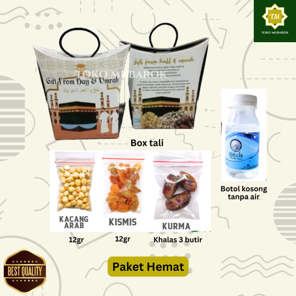 

Paket Oleh oleh Haji dan Umroh. Paket Hemat, Ekonomis, Standar.