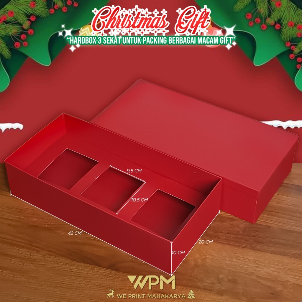 HARDBOX CUSTOM NATAL / HARDBOX KUE / HARDBOX REQUES CUSTOM NATAL / HARDBOX  NATAL / KOTAK KUE NATAL