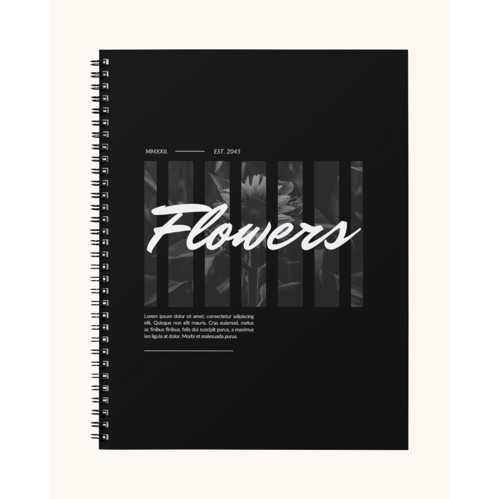 

Notebook Reflektif A5 Spiral – 50 Halaman Hitam Putih | HVS 80gsm & 100gsm – Flower