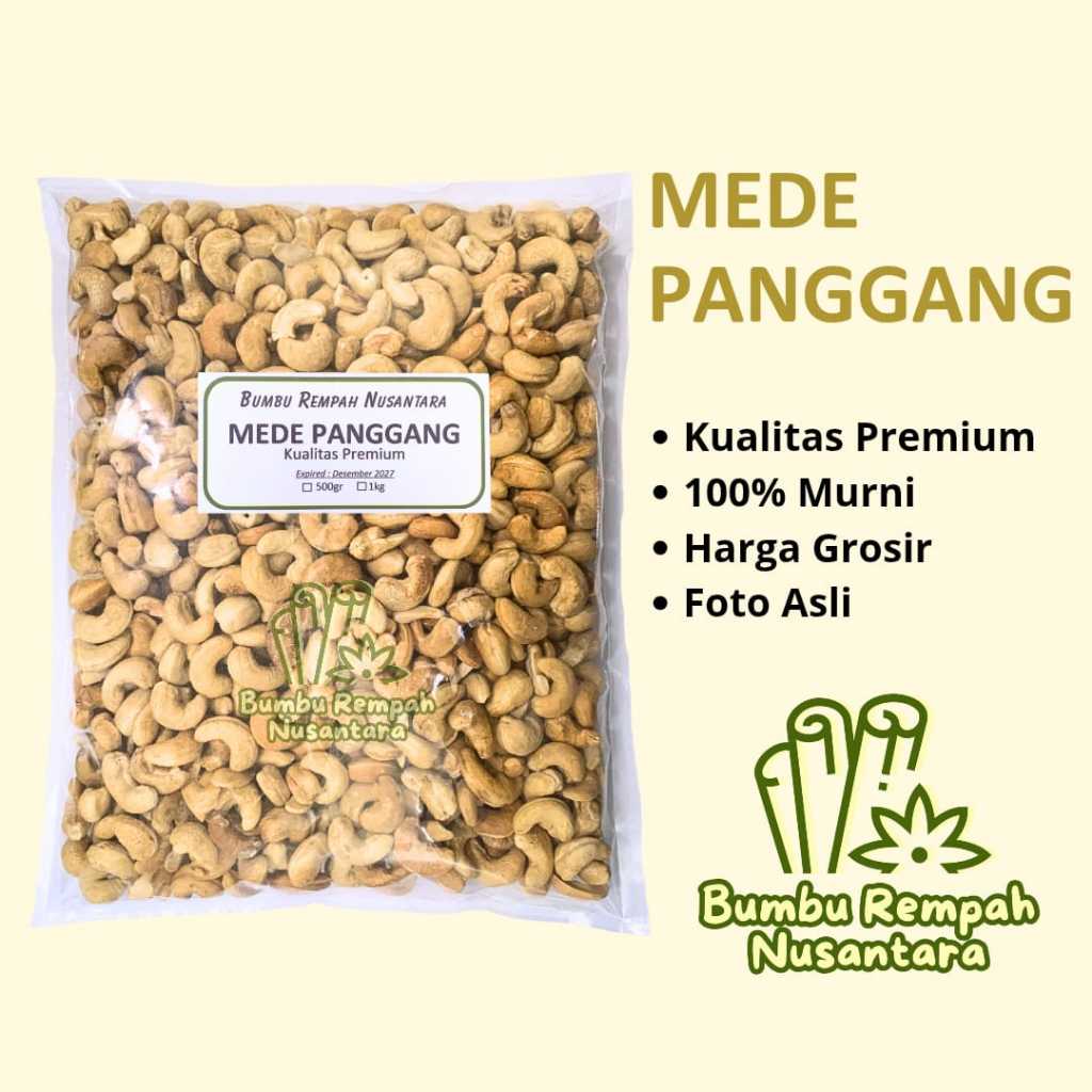 

Mede panggang 500g 1kg - Rempah Asli Murni | BUMBU REMPAH NUSANTARA | Bumbu Dapur Nusantara Grosir Murah