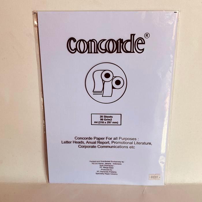 

KERTAS CONCORDE A4 90GR 220GR / CONCORDE PAPER / 20 SHEETS CONCORDE / 10 SHEETS CONCORDE / CONCORDE TIPIS / CONCORDE TEBAL / ALAT TULIS KANTOR / PERLENGKAPAN SEKOLAH / PERLENGKAPAN KANTOR / ATK / COD / FREE ONGKIR