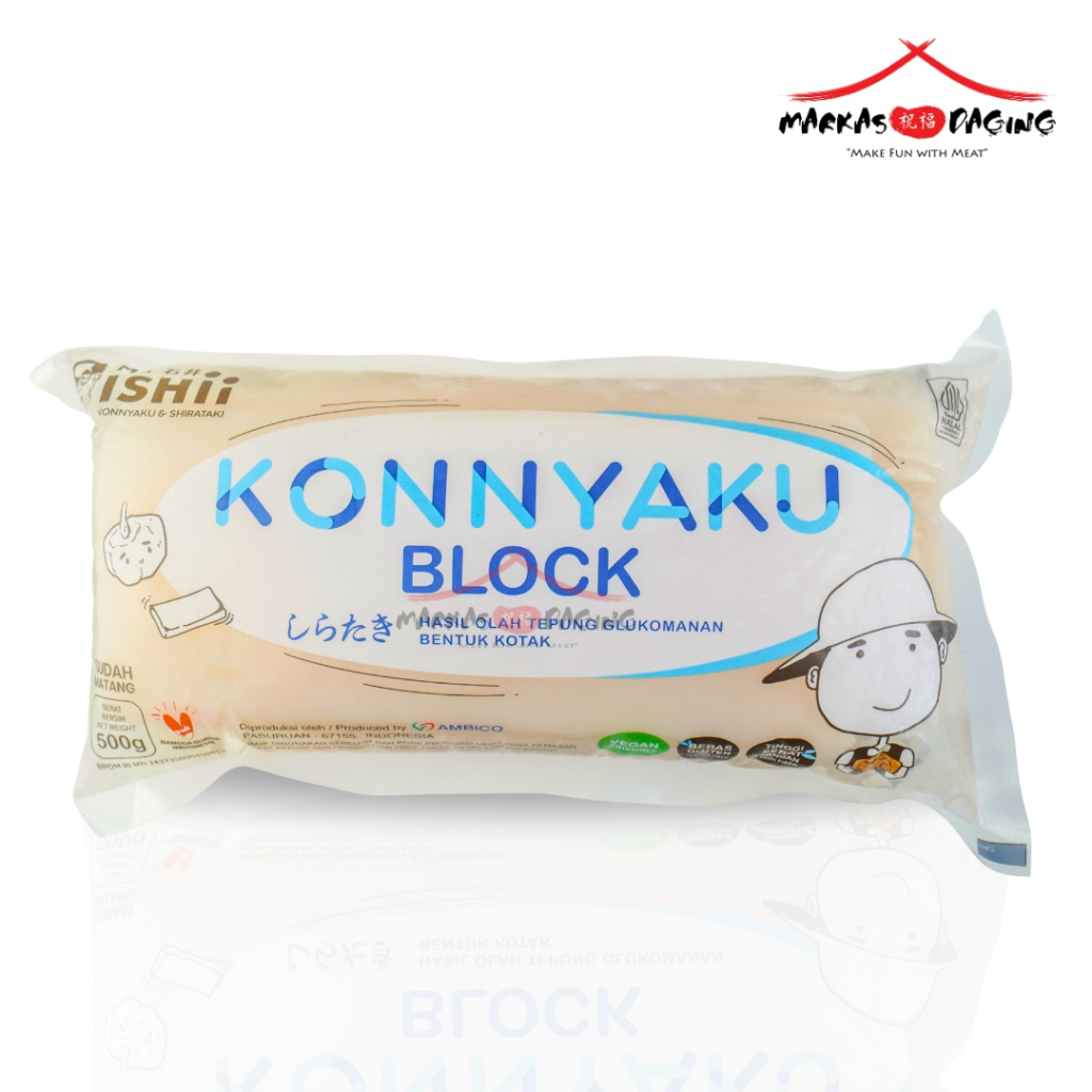 

Konyaku Blok || Konnyaku Block Touki Shirataki Balok 500g Umbi Porang - Markasdaging