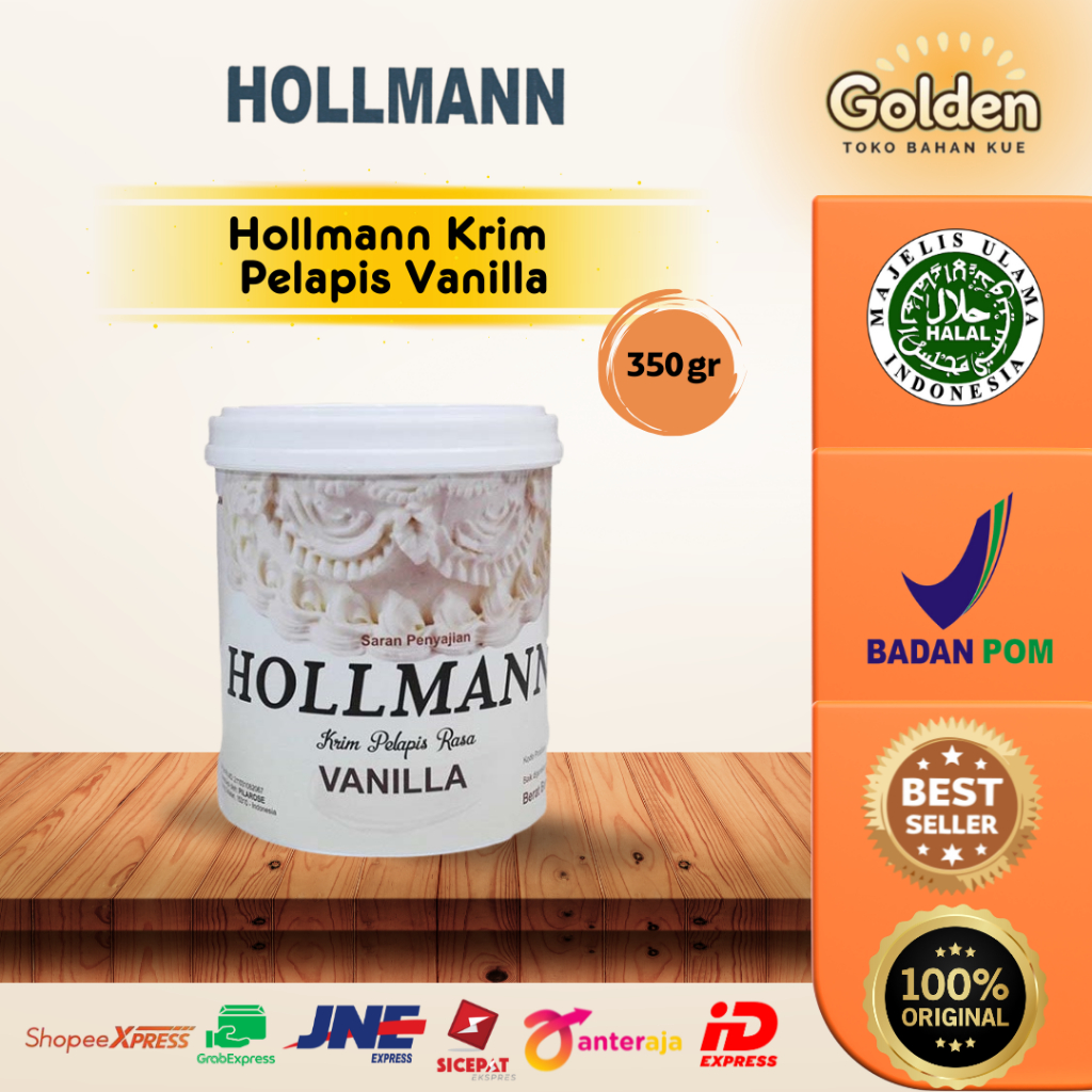 

Hollmann Krim Pelapis Vanilla 350gr, 1 kg