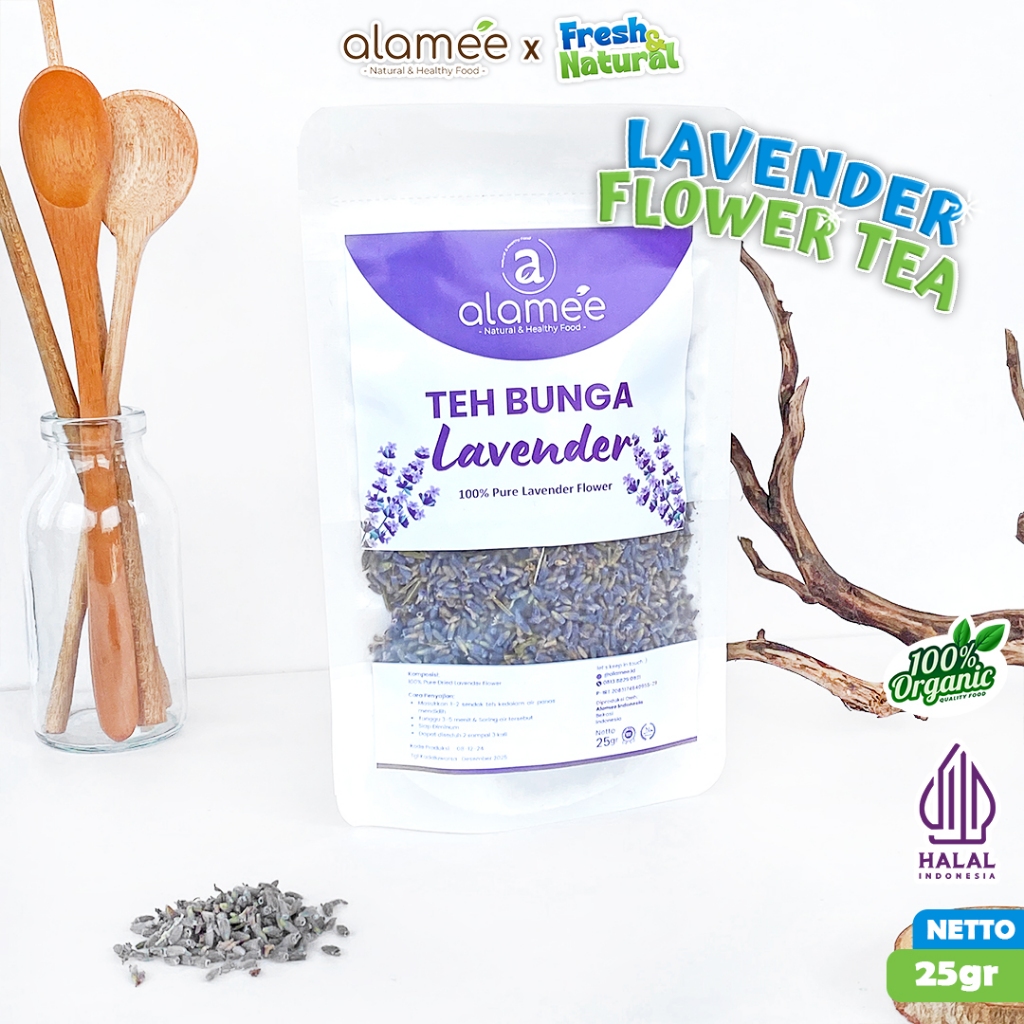 

Teh Bunga Lavender Insomnia Tea Organik Dried Flower Herbal Alami Organic 25g fresh and natural