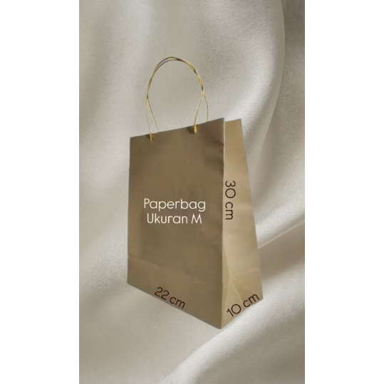 

Paperbag Medium Tas kertas Kantong Kertas Shopping Bag Kraft coklat