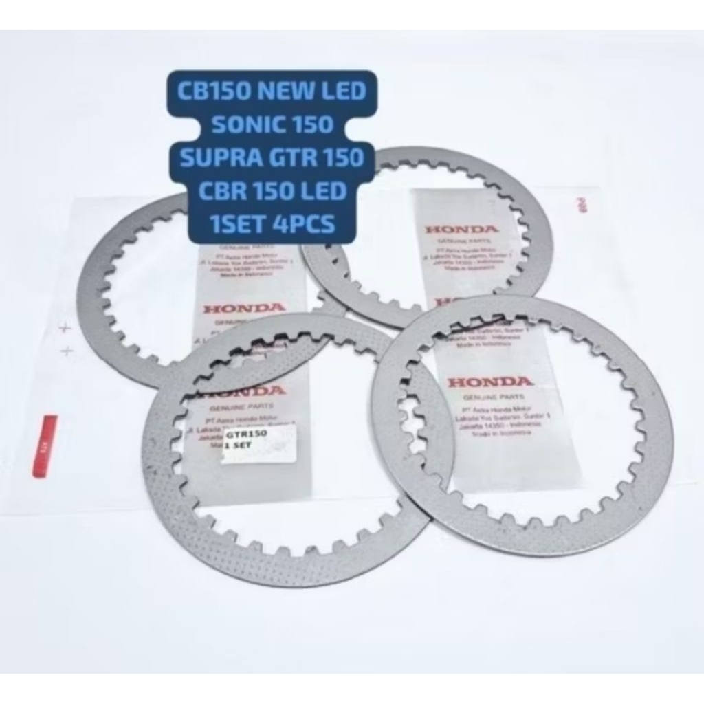 Plat gesek piringan kopling plat kopling K56 Honda Sonic Supra GTR CBR150R LED New original AHM