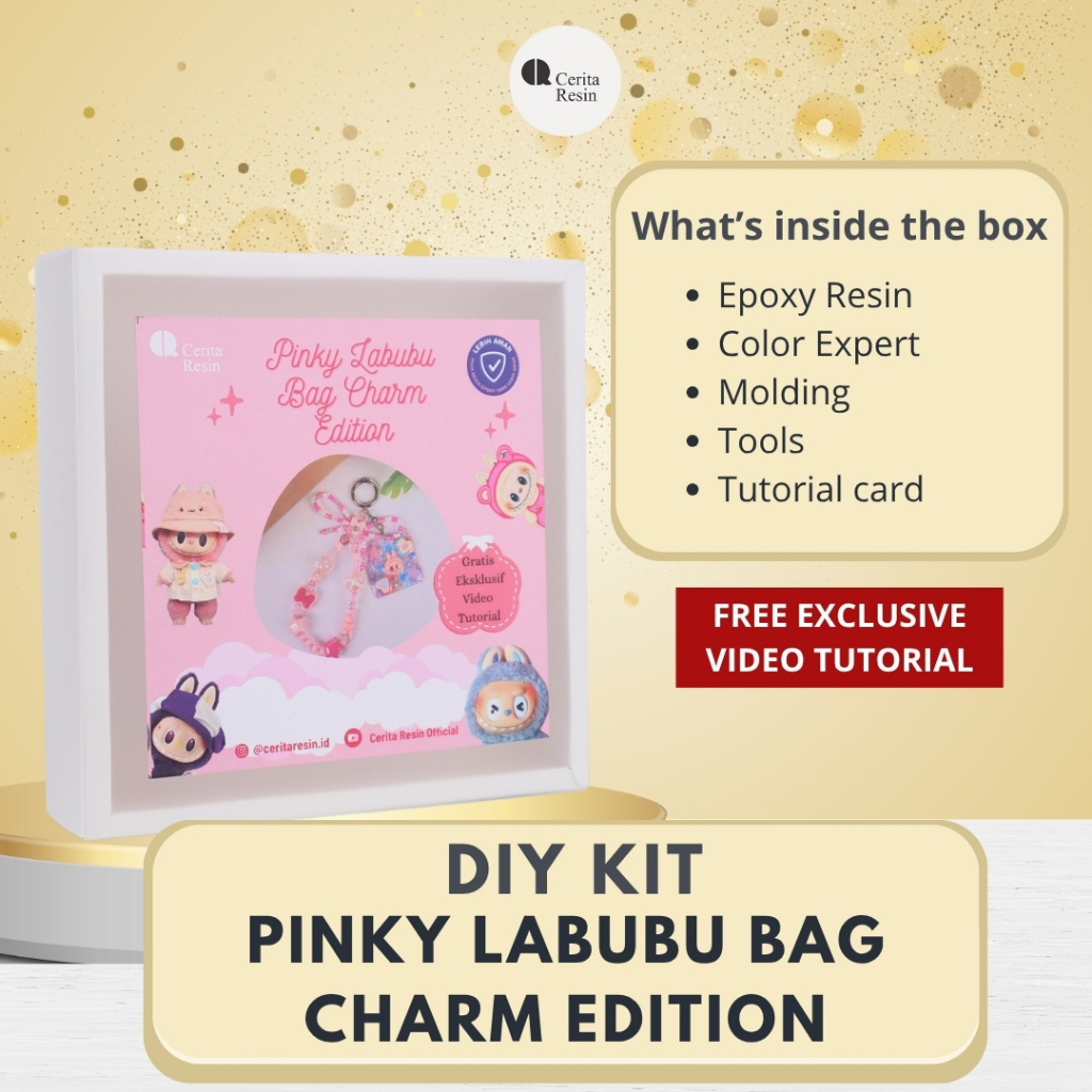 CERITA RESIN - Epoxy Resin DIY KIT  Labubu Bag Charm Edition Resin Art