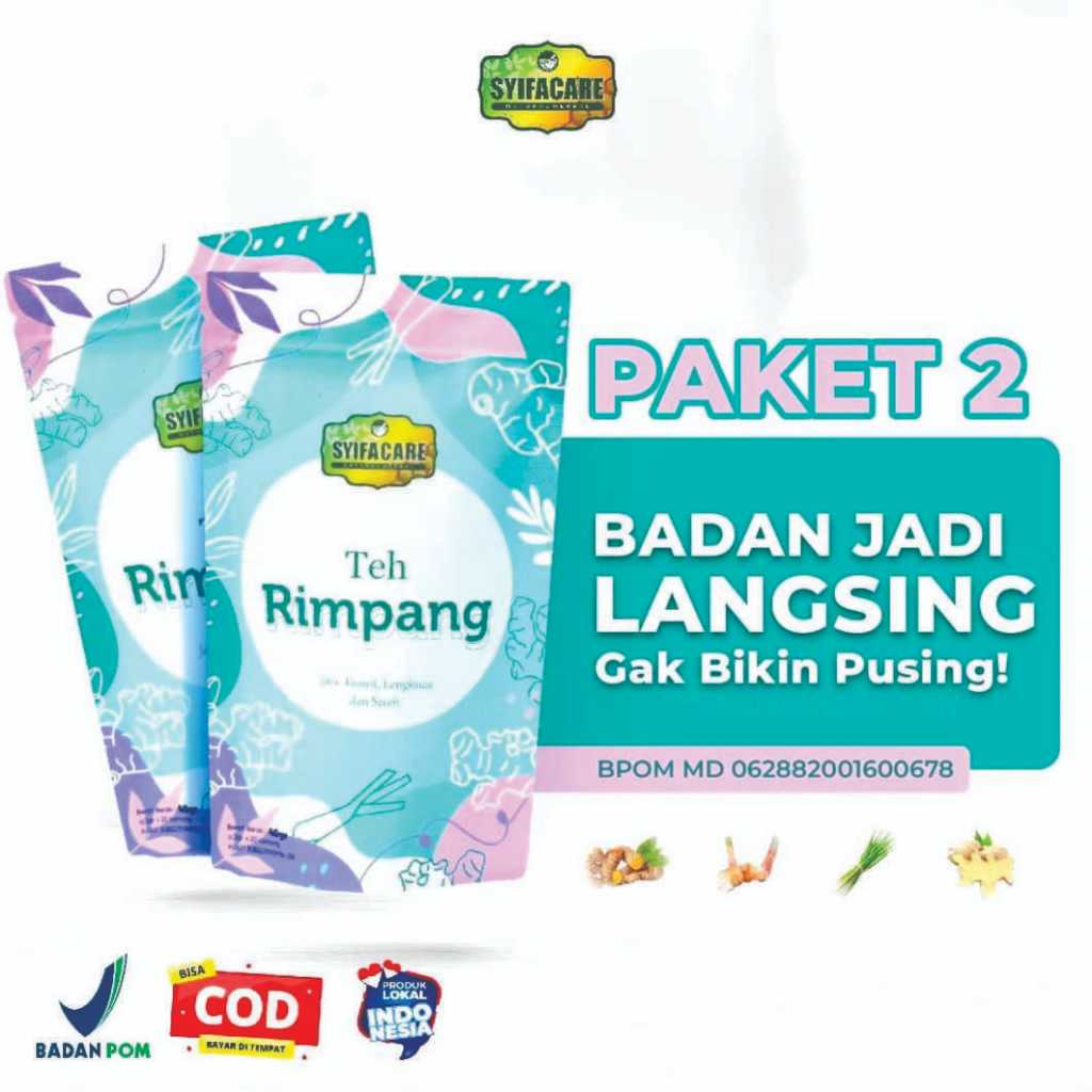 

PAKET HEMAT 2 PCS Tea Rimpang Syifacare Rempah JSR Herbal