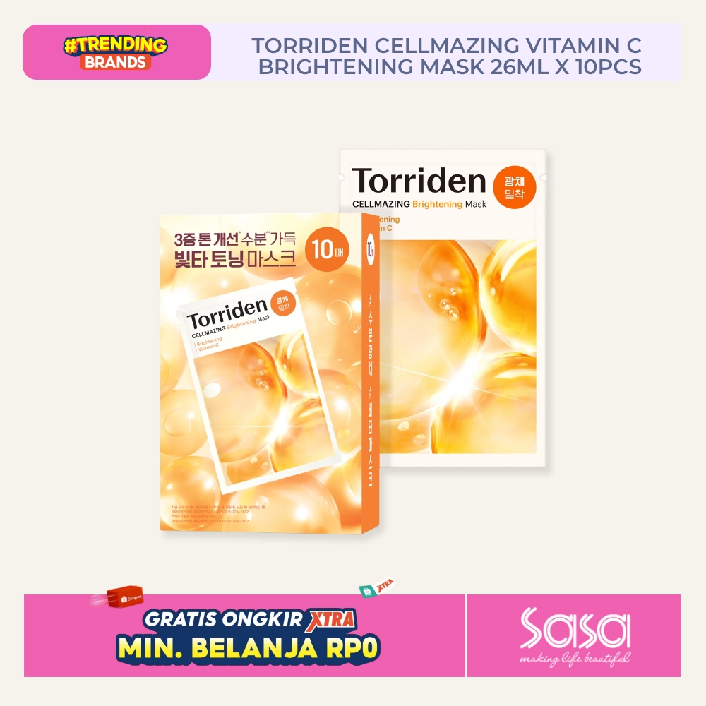 Torriden Cellmazing Vitamin C Brightening Mask 26ml x 10pcs, Torriden Official Store, Torriden Sheet