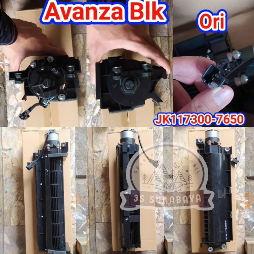 Motor Blower Belakang Avanza New Terios Rush Lengkap baling2 dan motor dinamo serta rumahan nya  DEN