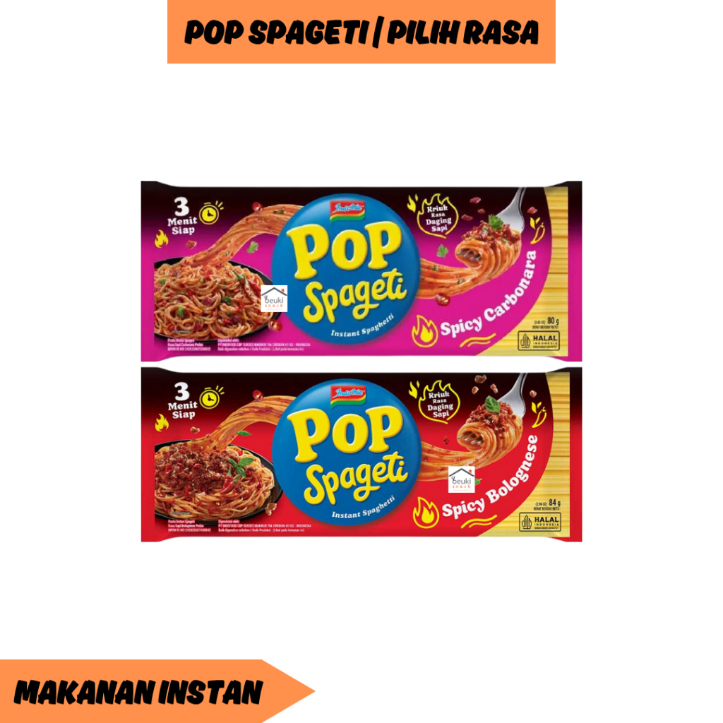 

Pop Spageti Spicy Berbagai Varian Pilih Rasa