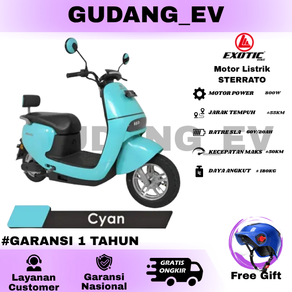Motor Listrik Exotic STERRATO Dinamo 1000Watt Garansi Resmi 1 Tahun Kualitas Terbaik Anti Air