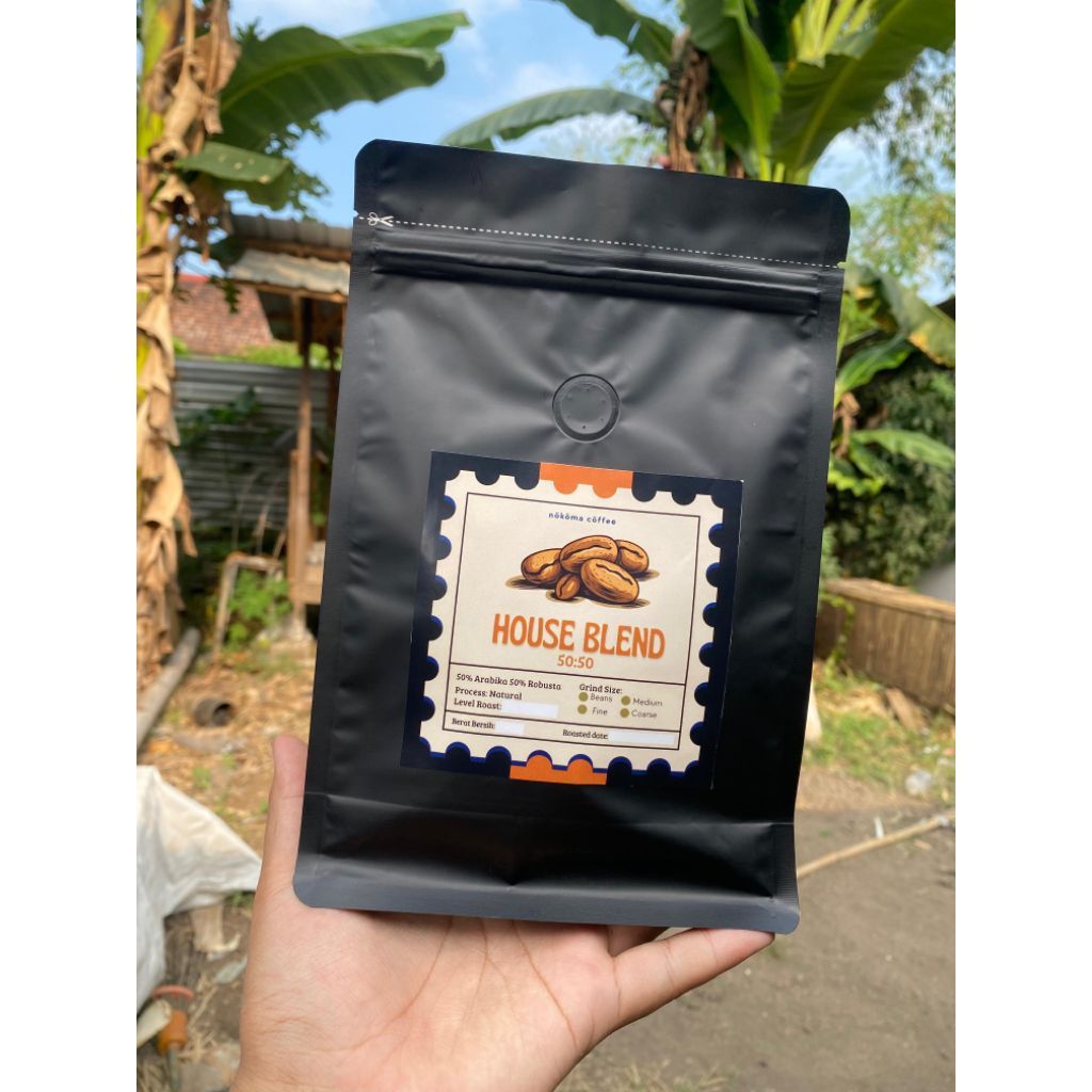 

Kopi House Blend 50:50 Arabika Robusta – Natural Process | Medium Roast | Bubuk / Biji