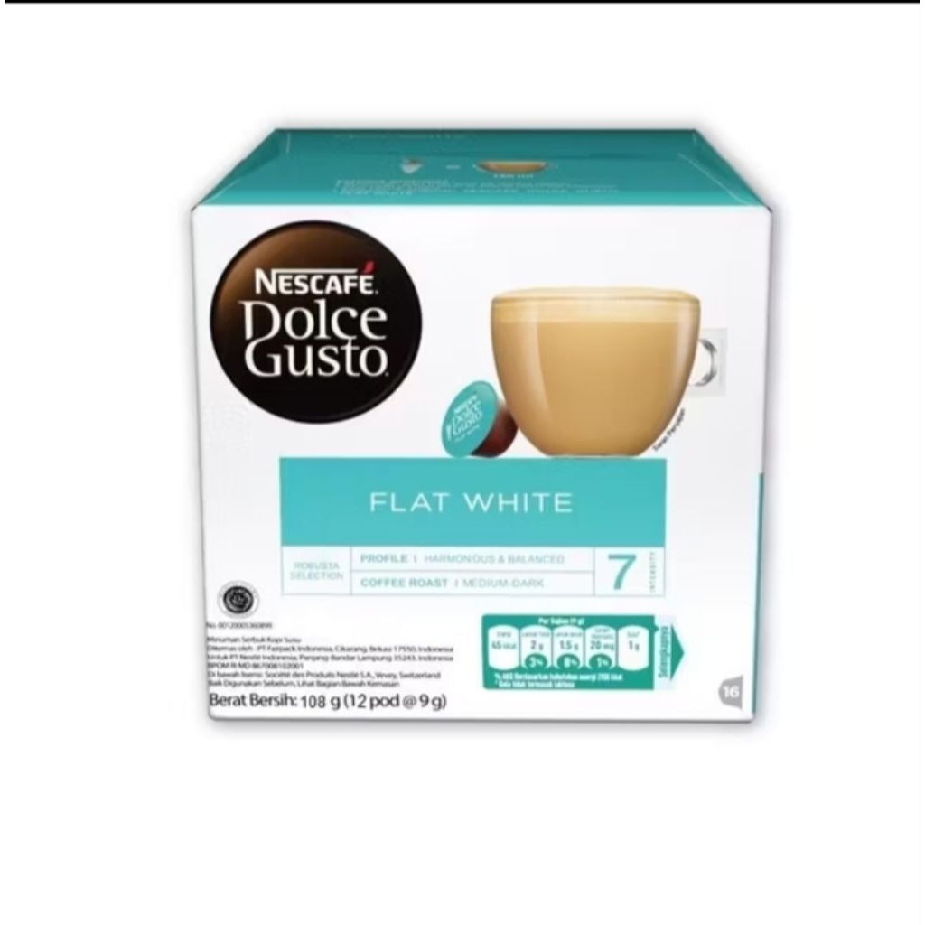 

Nescafe Dolce Gusto Flat White 108g (12 pod)