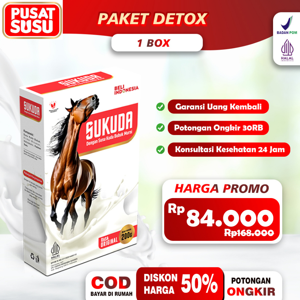 

Pusat Susu - Sukuda Susu Kuda Murni 200 Gram